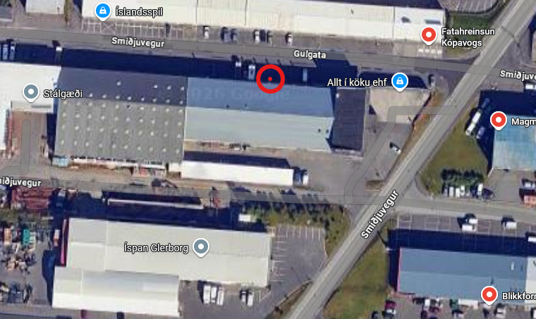 Staðsetning Smáréttinga á Smiðjuvegi 4, 200 Kópavogi